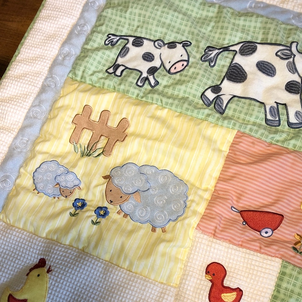 Baby Quilt Farmyard Friends KIDS LINE - Picture 5 of 12